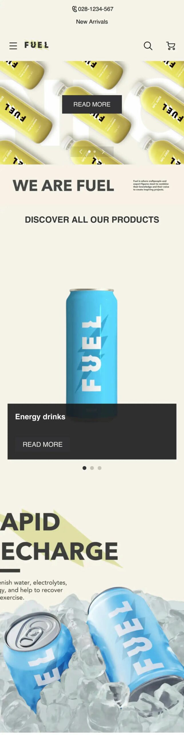 模板推薦 | 年輕跳躍的FUEL 主題，多角度展示、動效視覺一絕！