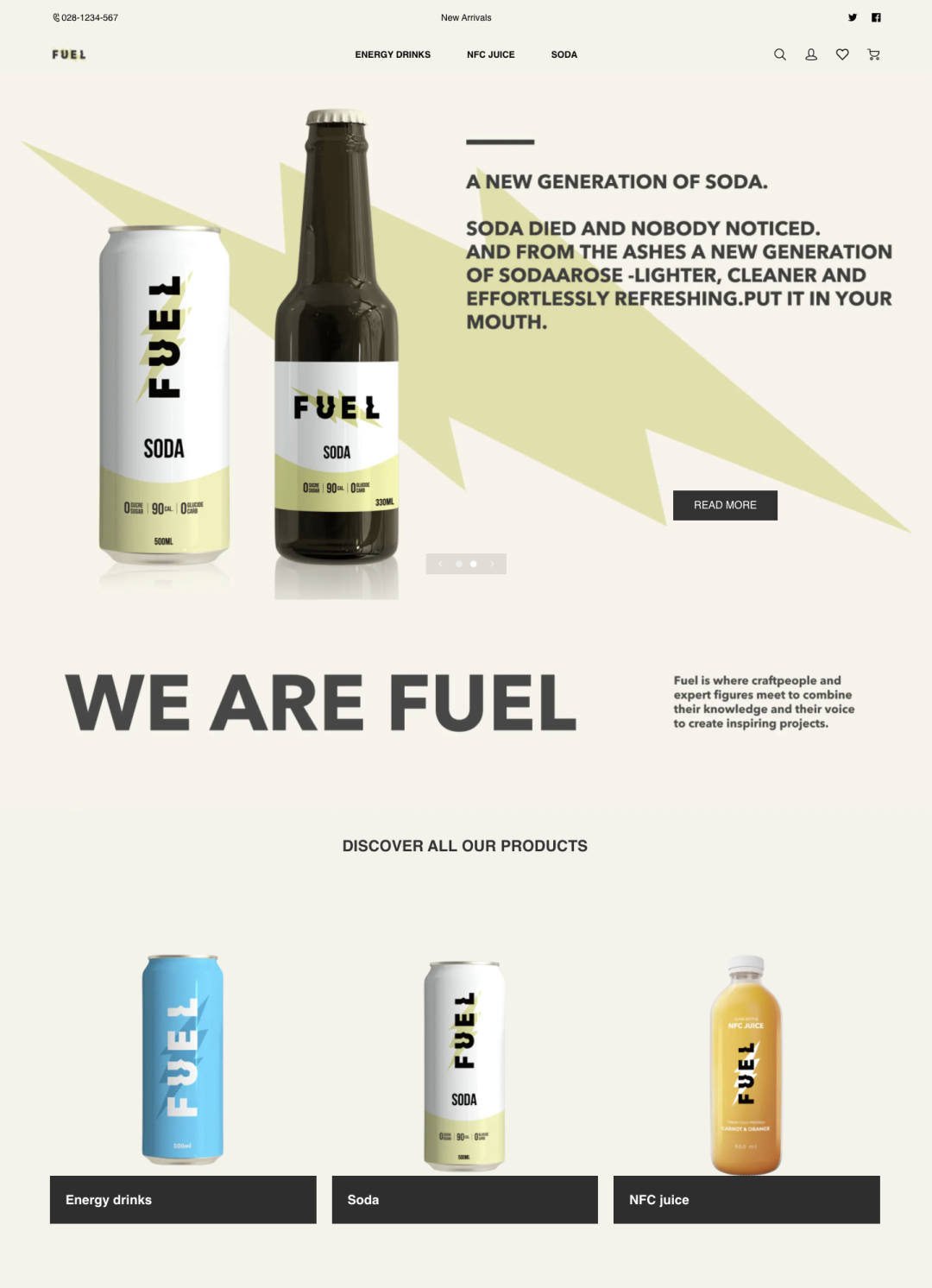 模板推薦 | 年輕跳躍的FUEL 主題，多角度展示、動效視覺一絕！