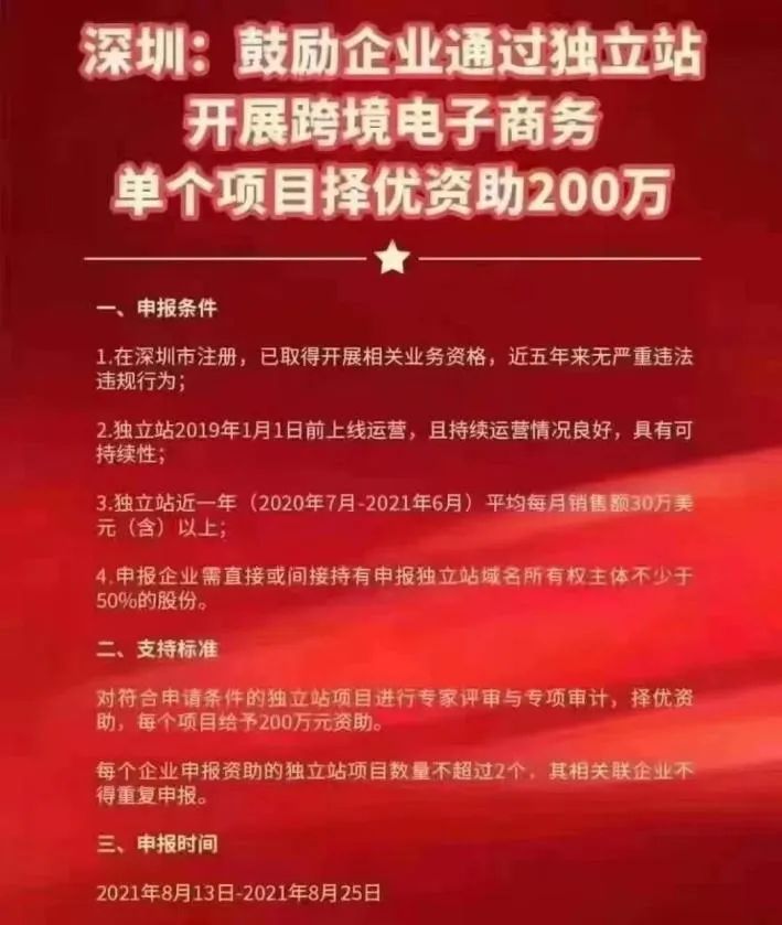 深圳出手應對亞馬遜“封號潮”，獨立站賣家最高補貼200萬！